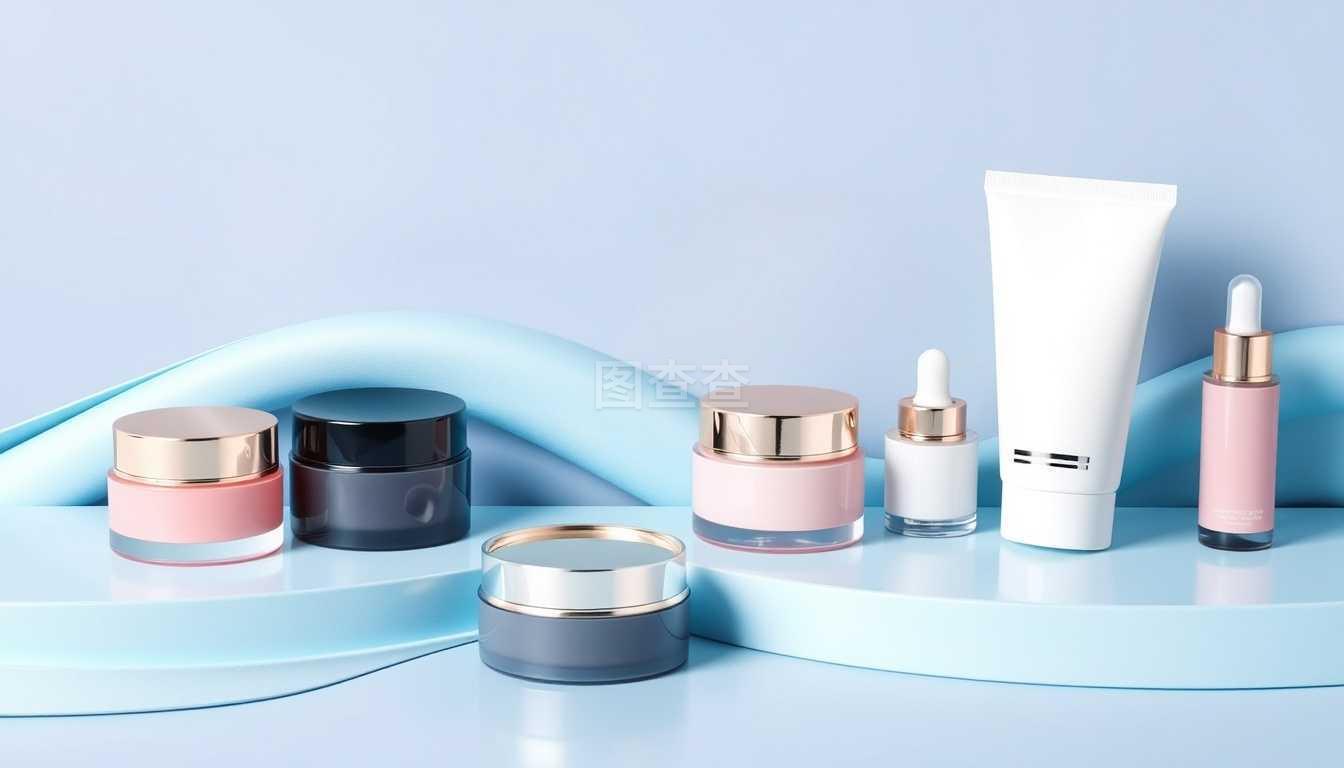 為廣告或雜志背景設(shè)計(jì)化妝品產(chǎn)品模板.3d寫實(shí)矢量圖示.eps10.為廣告或雜志背景設(shè)計(jì)化妝品產(chǎn)品模板.3d寫實(shí)矢量圖示